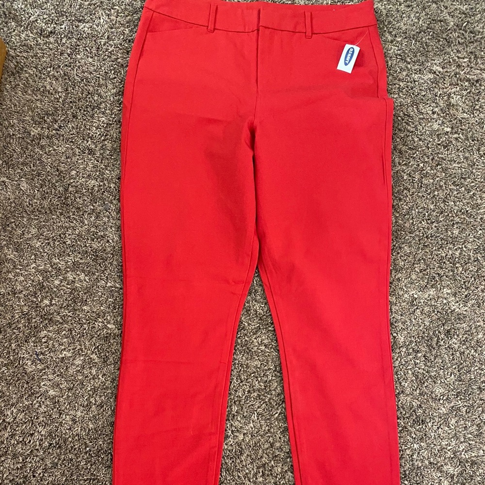 Stunning Scarlet Red Old Navy pants